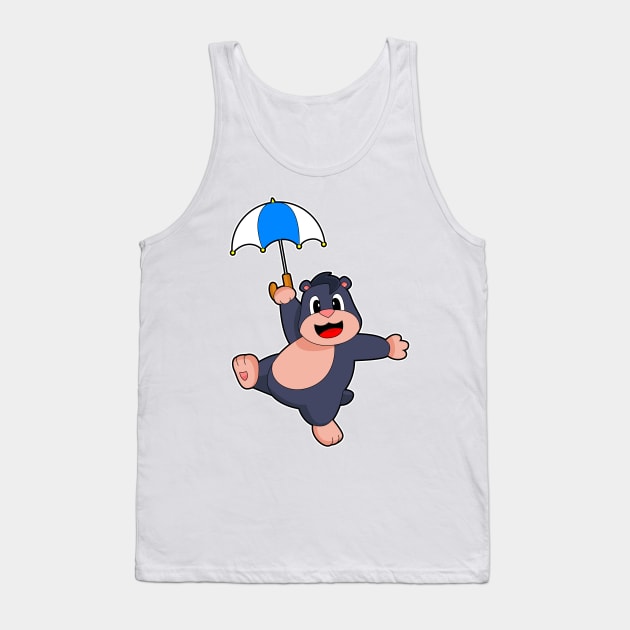 Mole Umbrella Tank Top by Markus Schnabel